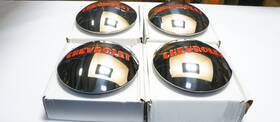 C108gs U.s. Wheel New Lot Of 4 Hub Cover Cap 47-53 Chevy Chrome Deuce/smoothie