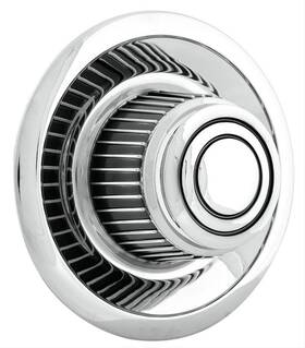 C55mdc U.s. Wheel Hub Cover Snap-on Derby Chrome Steel