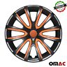 U001292 Omac Inch Hub Cap Wheel Rim Cover Black 8698797899567
