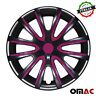 U001563 Omac Inch Hub Cap Wheel Rim Cover Black 8698797896856
