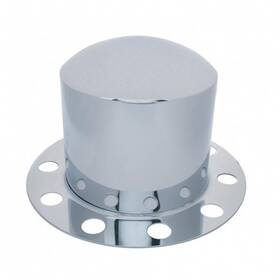 21223 United Pacific Axle Hub Cover 2 Piece Kit Stainless Dome 10 Holes