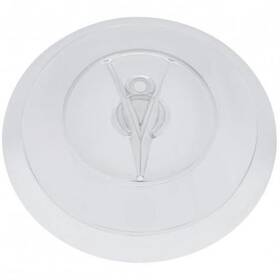 A6038 United Pacific Hubcap Polished Stainless Steel With Inch V8 Symbo For Ford
