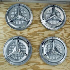 Sch01-14 United Pacific New Chrome 14 Inch Fiesta Style Hubcaps Set Of 4 Shc 01 Wheel