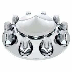 United Pacific Upi10254 Chrome Front Axle Wheel Cover 33mm Lug Covers Free Shipping New Kit
