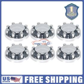 Upapsi 717363194504 Chrome Hub Cover Kit 33mm Semi Truck Wheel Axle Covers Front And Rear Plastic Abs