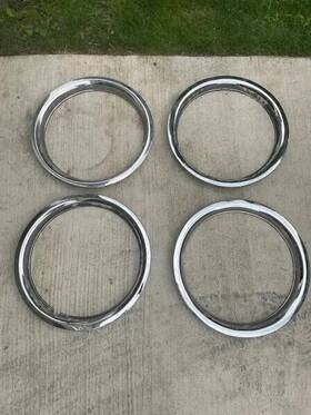 1518p Upgrade Your Auto Set Of 4 18 Inch Chrome Wheel Rim Trim Rings Beauty Bands Rims Rally Steel Wheels