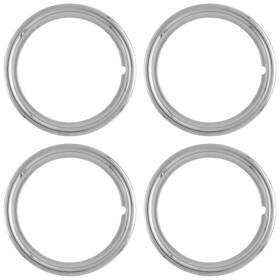 Xieuh487 Upgrade Your Auto New 14 1 1/2-inch Deep Steel Chrome Wheel Trim Rings