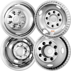 Vevor 197988273271 16-inch Wheel Simulators 304 Stainless Steel Fit For Ford F350 1974-1998