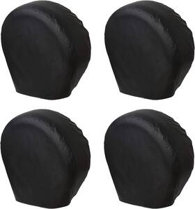 Umto-wc-3335bk Vinpatio Rv Tire Covers 4 Pack Xl Fits Diameters 33 Inch -35 Black