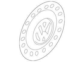 1c0-601-149-b-grb Volkswagen Genuine Hub Cap