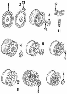 1272666 Volvo Genuine Hub Cap
