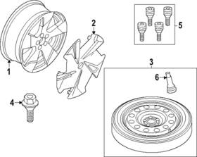 80000287 Volvo Genuine Wheel Cap