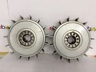 570-62002a Volvo Vintage Hubcap Pair Wheel Covers No Centers Oem