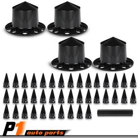 Zp121701 Vr Auto Parts Removable Cap Semi Truck Hub Cover Wheel Set Fits Rear 33mm Nut Covers With Spiked