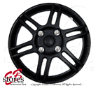 Wc-14b004 Generic One Set Of Matte Black Inch Rim Wheel Skin