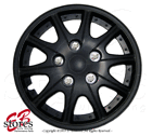 Wc-14b005 Generic Matte Black Inch Hubcap Wheel Rim Skin Cover Hub