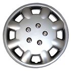 Wc-15-7326-s Tuningpros Silver Hubcaps Wheel Skin Cover Set Of