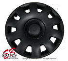 Wc-15b032 Generic Matte Black Inch Hubcap Wheel Rim Skin Cover Hub
