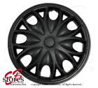 Wc-15b526 Generic Matte Black Inch Hubcap Wheel Rim Skin Cover Hub