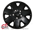 Wc-16b026 Generic One Set Of Matte Black Inch Rim Wheel Skin