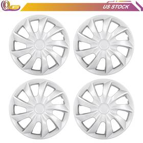 Whee17740507 Whee 4 17 Inch Wheel Hub Caps Silver For R17 Tires Rim All Makes Models Cover Kit