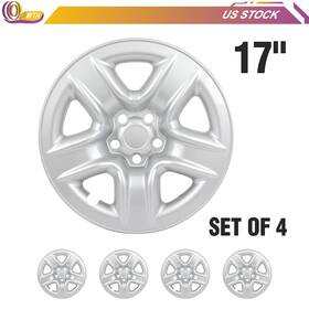 Whee Whee178933001 4x 17 Inch Full Wheel Hub Caps Silver For Toyota Rav4 2.4l 2.5l 3.5l R17 Tires Rim