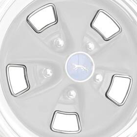 Kc2550-b Wheel Vintiques 69-70 Mercury Cougar Window Bezel Set/5