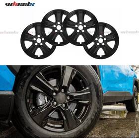 75240 Wheelx 17 17x7 5 4x Fit Toyota Rav4 Xle 2019-2024 Black Inch Wheel Skins Hub Caps Rim Skin Covers