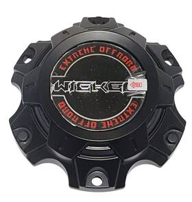 Cap5464-l38-6135 Wicked Offroad Matte Black Wheel Rim Center Cap -