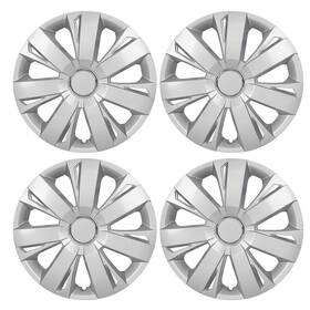 5077-b-15 Winjet 14 15 16 Inch Set Of 4 Wheel Covers Full Rim Snap On Hub Caps For R14-r16 Tire&steel