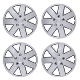 Winjet 731694092889 4pcs Set Hubcaps 16 Inch Wheel Covers For Toyota Corolla Nissan Versa Chevy