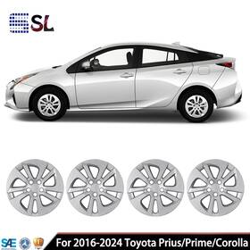 Wj-5130-b-15-pp Winjet-superlights 4pcs 15 Inch Hubcaps For 2016-2024 Toyota Prius/prime/corolla Alloy Wheels Silver