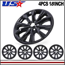 42700-3a0-a81 Winjet-superlights Wj-5179-bl-18 18ftft For 2023-2025 Honda Cr-v Hubcap 4pcs Wheel Cover Glossy Black