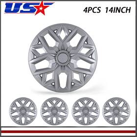 Wj-5181-b-14-pp Winjet-superlights Universal Hubcaps 14 Inch Wheel Covers Snap On With Rings For Cars/trucks/suvs