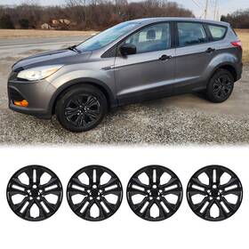 Wj-5187-bl-17-pp Winjet-superlights 17 Inch 4pcs Black Lacquer Wheel Covers For 2013-2025 Ford Escape Hubcaps Lj6z113