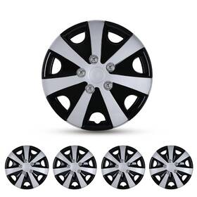 Wj-5051-dp-15 Winjet 15 Inches Set Of 4 Universal Hubcaps For Car Truck Suv Wheel Rim Covers Snap On
