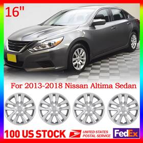 Wj-5102-b-16 Winjet 16 Inch Set Of 4 Hubcaps For 2013-2018 Nissan Altima Sedan Wheel Rims Cover Snap On