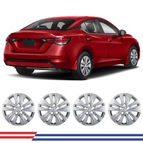 Wj-5131-c-16 Winjet 4 Pcs 16 Inch Hubcaps For 2020-2025 Nissan Sentra Wheel Rim Cover Snap On R16 Chrome