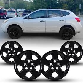 Wj-5136z-bp-16 Winjet 4pcs 16 Inch Glossy Black Wheel Covers Hup Caps For 2008-2015 Nissan Rogue R16 Tire
