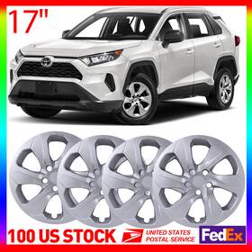 Wj-5139-b-17 Winjet Set Of 4 Wheel Hubcaps For 2019-2025 Toyota Rav4 Covers 17 Inch
