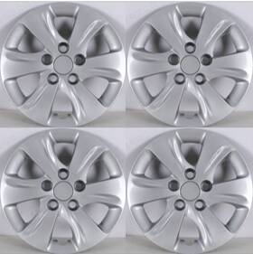 5095g Wolfstorm Set Of 4 15 Inch Hubcaps For 2011-2016 Hyundai Elantra Sedan Wheel Rim Cover Bolt-on