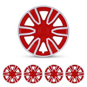 Chb-5087-wr Wolfstorm 4 Pack 15 Inch Universal Wheel Rim Cover Hubcaps Snap On Car Truck Fit R15 Tire
