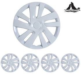 Wj-5133-e-15 Wolfstorm Wheel Cover Hubcaps Snap On Nissan Nv200 2013-2021 15 Inch Steel Wheels Set Of 4