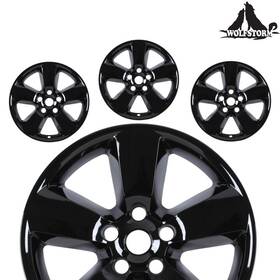 Wj-5150-bl-20 Wolfstorm Black Lacquer 20in Hubcap For 2013-2018 Dodge Ram 1500 Snap On Alloy Wheel Cover