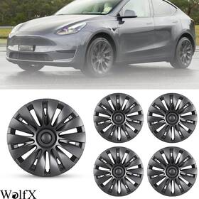 Gwj-0064-dg-19 Wolfx 19ftft Hubcap For 2020-2024 Tesla Model Y Wheel Cover Full Trim Hubcaps