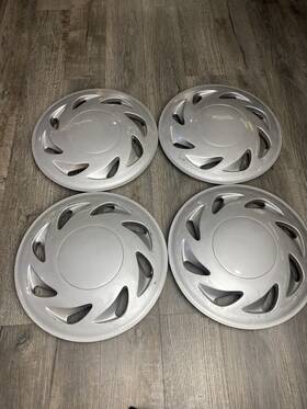 Wj-5077-b-14 Wolfx Wj-5077-b-14/cnum 14 Inch Set Of 4 Sliver Wheel Covers Full Hub Caps For R14
