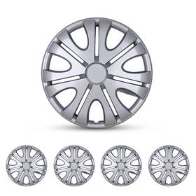 Wj-5082-b-15 Wolfx Wheel Covers Snap Clip-on Auto Tire Rim Replacement Hub Caps For 15 Inch