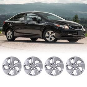 Wj-5105-b-15 Wolfx 15 Inch Wheel Covers Snap On For 2006-2011 Honda Civic 2013-2015