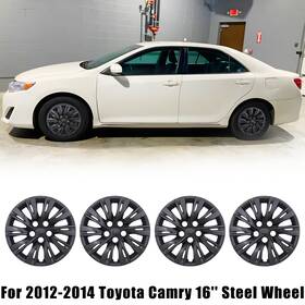 Wj-5113-bp-16 Wolfx 4 16 Inch Hubcap Wheel Covers For 2012-2013-2014 Toyota Camry 16ftft Steel Wheels New