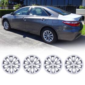 Wj-5114-16 Wolfx 16 Inch Hubcap Wheel Covers For 2015-2017 Toyota Camry 16ftft Steel Rim